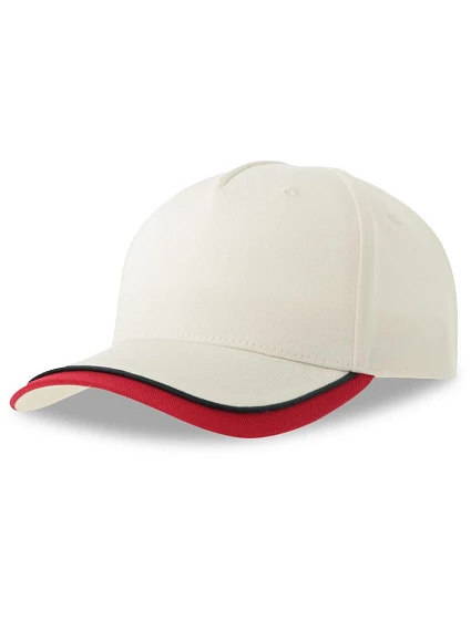 Atlantis Headwear Kid Star-S Dětská 5 panelová kšiltovka 33.0249 white/red Atlantis Headwear Kid Star-S Dětská 5 panelová kšiltovka 33.0249 white/red