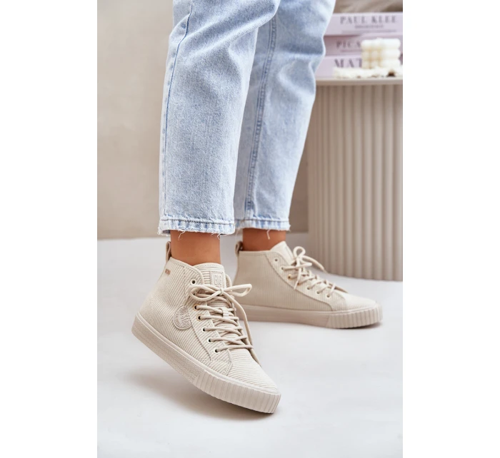 Zateplené Tenisky Dámské Big Star HiPoly System Béžové model 21676169 - Big Star Shoes Zateplené Tenisky Dámské Big Star HiPoly System Béžové model 21676169 - Big Star Shoes