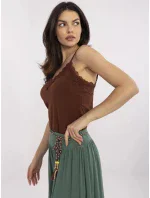 Horní díl model 20969231 tmavě hnědý - FPrice Horní díl model 20969231 tmavě hnědý - FPrice