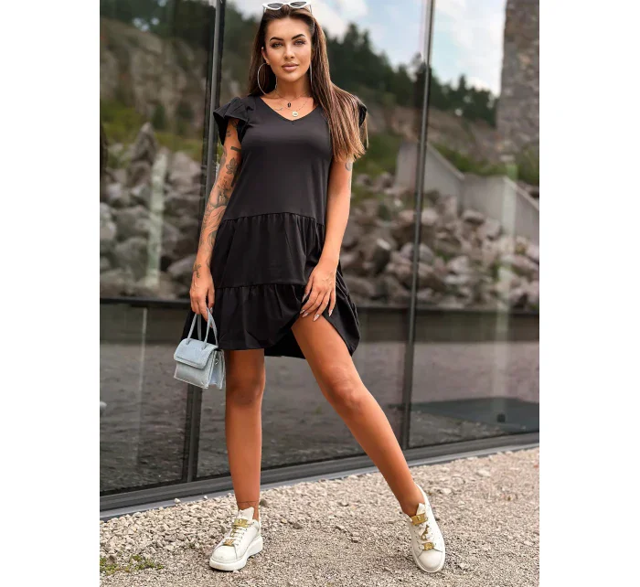 Sukienka TW SK model 18799085 czarny - FPrice Sukienka TW SK model 18799085 czarny - FPrice