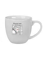 Personalizovaný keramický hrnek 400 ml s mapou Personalizovaný keramický hrnek 400 ml s mapou