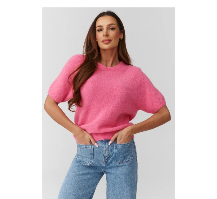 Svetr s krátkým rukávem  model 224084 Makadamia