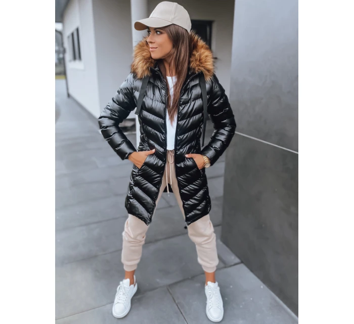 Dámská prošívaná bunda JASMIN černá FashionStreet TY2945 Dámská prošívaná bunda JASMIN černá FashionStreet TY2945