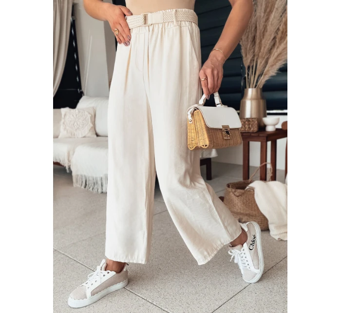Dámské kalhoty do  ecru Dstreet model 21977051 - FashionStreet