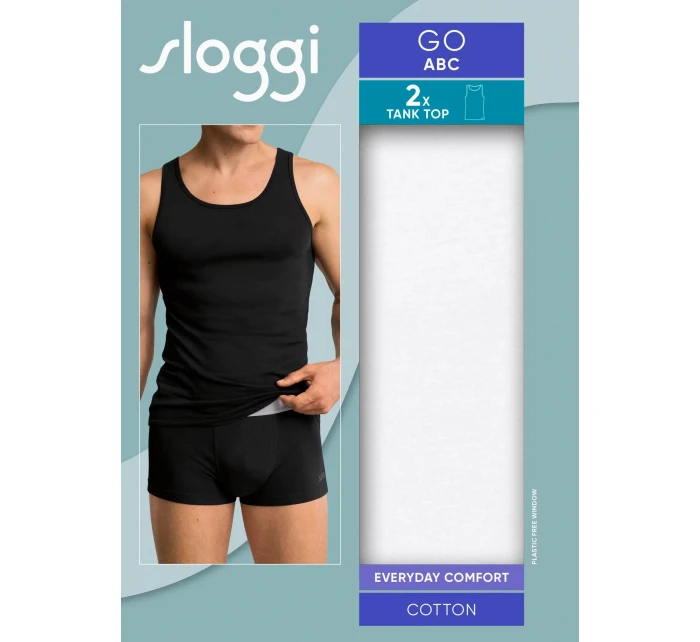 sloggi men GO ABC 2.0 Tank Top 2P - WHITE - SLOGGI WHITE - SLOGGI