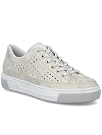 Dámská ažurová pohodlná měkká béžová obuv Rieker L8849-60