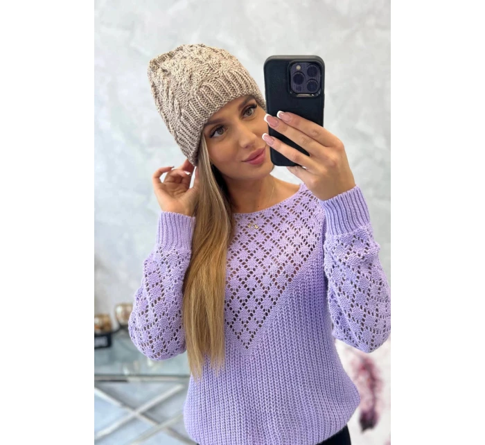 Dámská čepice Kalina K362 tmavě béžová Dámská čepice Kalina K362 tmavě béžová