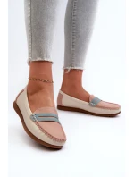 Dámské mokasíny z eko kůže růžové model 21661270 - EVENTO Dámské mokasíny z eko kůže růžové model 21661270 - EVENTO