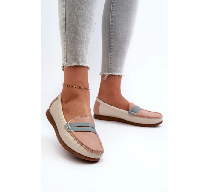 Dámské mokasíny z eko kůže růžové model 21661270 - EVENTO Dámské mokasíny z eko kůže růžové model 21661270 - EVENTO