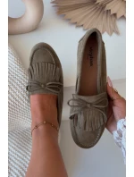 Dámské mokasíny s třásněmi zelené Janelisse Dámské mokasíny s třásněmi zelené Janelisse