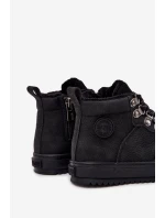 Dětské zateplené trekové boty Big Star – černé