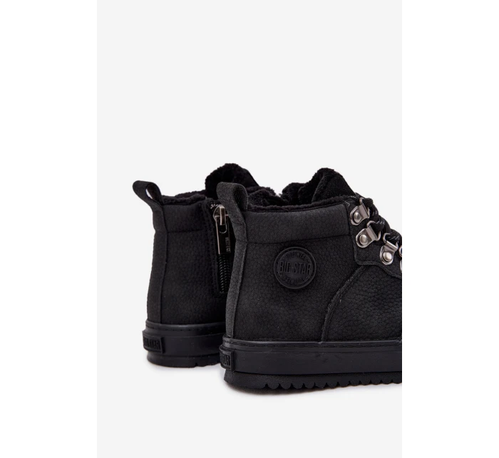 Dětské zateplené trekové boty Big Star – černé