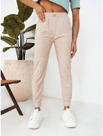 Dámské tepláky BRINAT beige FashionStreet UY2047 Dámské tepláky BRINAT beige FashionStreet UY2047