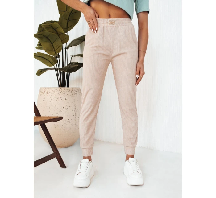 Dámské tepláky BRINAT beige FashionStreet UY2047 Dámské tepláky BRINAT beige FashionStreet UY2047