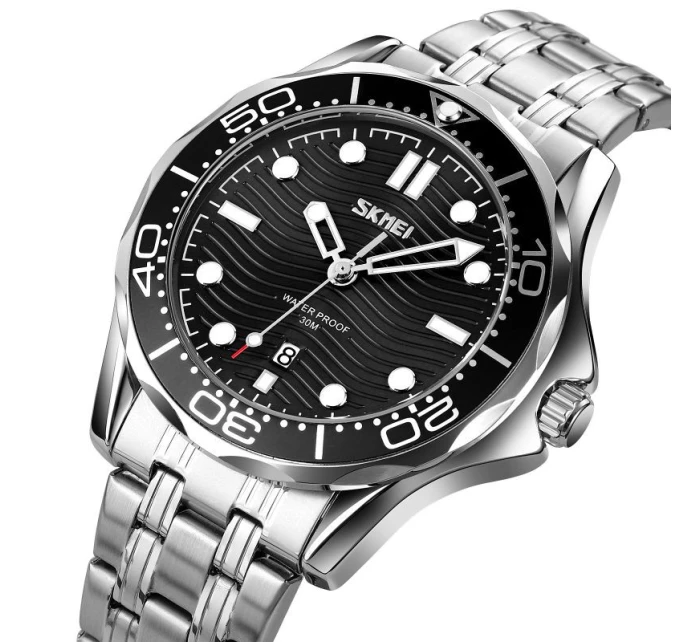 Pánské hodinky Skmei 9276SISIBK + BOX Pánské hodinky Skmei 9276SISIBK + BOX