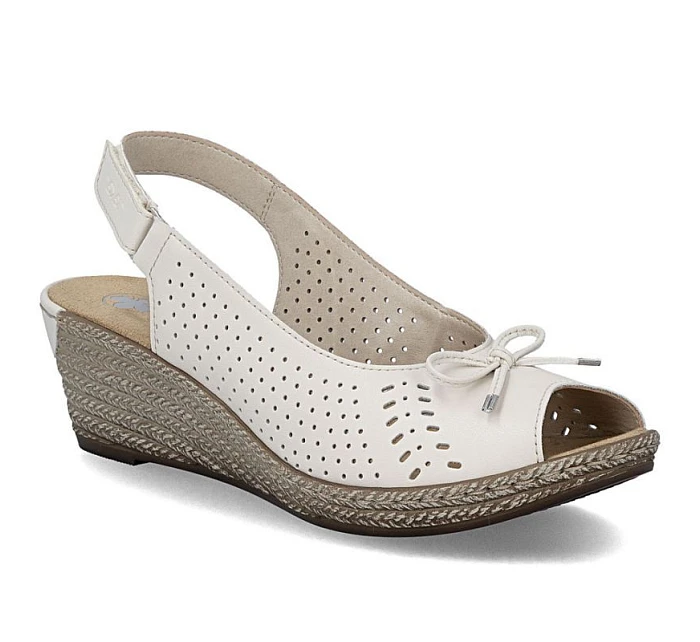 Skórzane damskie na z  model 22087192 - Rieker