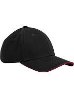 Beechfield B 820C 6 panelová kšiltovka EarthAware® 53.820C black/classic red Beechfield B 820C 6 panelová kšiltovka EarthAware® 53.820C black/classic red