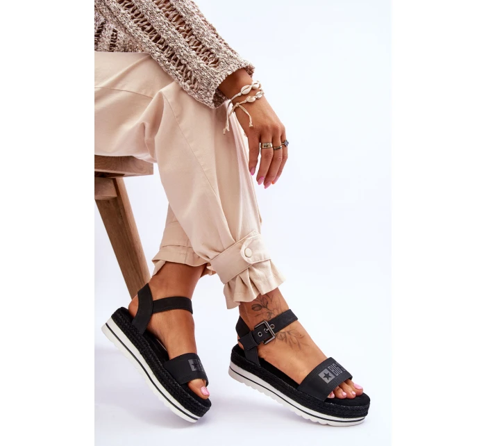 Dámské pohodlné sandály na platformě Big Star model 21615205 Černá - Big Star Shoes Dámské pohodlné sandály na platformě Big Star model 21615205 Černá - Big Star Shoes