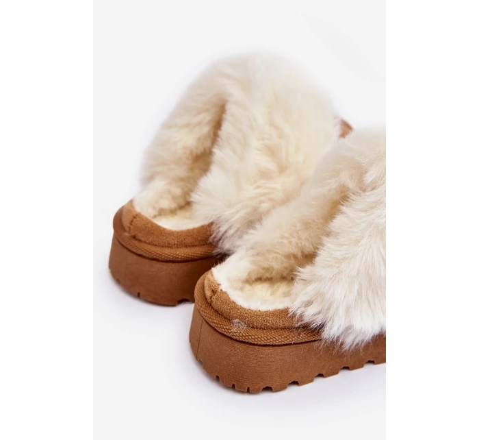 Dětské pantofle s kožešinou model 21639728 - Boto