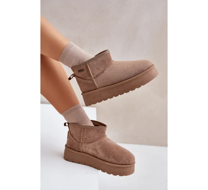 sněhule na platformě Big Star béžové model 21677565 - Big Star Shoes sněhule na platformě Big Star béžové model 21677565 - Big Star Shoes