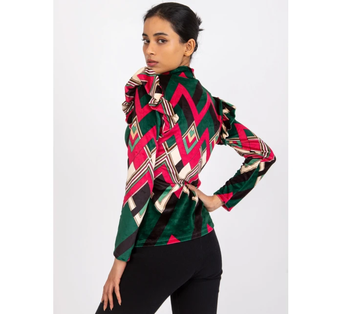 Halenka DHJ BZ 6533C 1.81P tmavě zelená