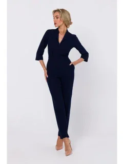 M751 Kombinéza se šálovým límcem - tmavě modrá