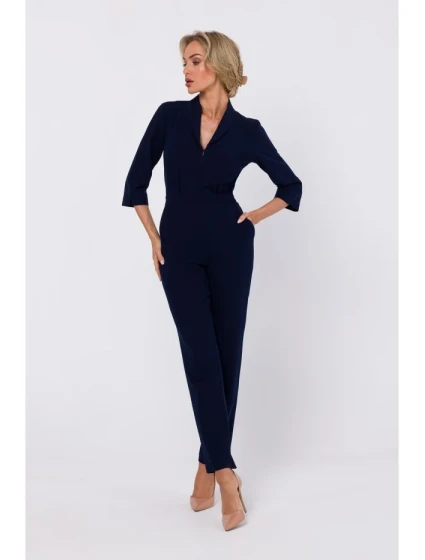 M751 Kombinéza se šálovým límcem - tmavě modrá