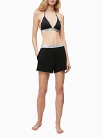 Dámské plážové šortky KW0KW00861-BEH černá - Calvin Klein