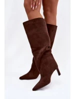 Kozačky na podpatku model 222532 Step in style Kozačky na podpatku model 222532 Step in style