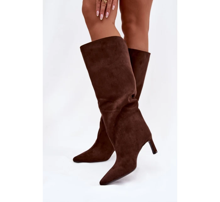 Kozačky na podpatku model 222532 Step in style Kozačky na podpatku model 222532 Step in style