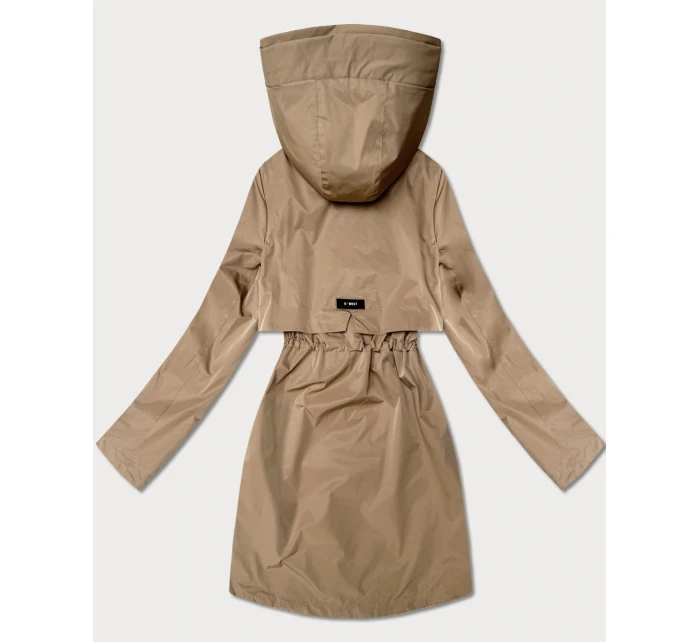 Dámská klasická bunda Goodlookin s podšívkou tmavě béžová (B2006-12)