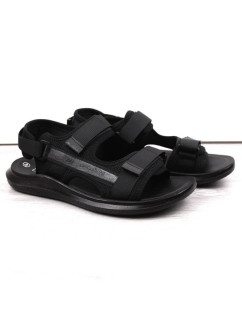 Novinky M 23MN02-5801 Sportovní sandály na suchý zip černé