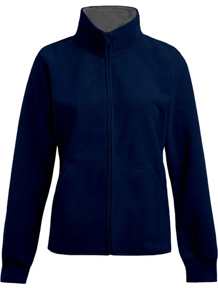 Promodoro 7985 Dámská dvojitá fleecová bunda 40.7985 navy/light grey Promodoro 7985 Dámská dvojitá fleecová bunda 40.7985 navy/light grey