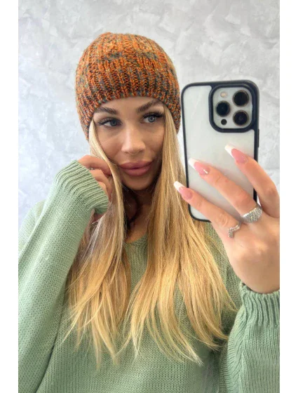 Fleecová čepice Melisa K241 red+olive Fleecová čepice Melisa K241 red+olive