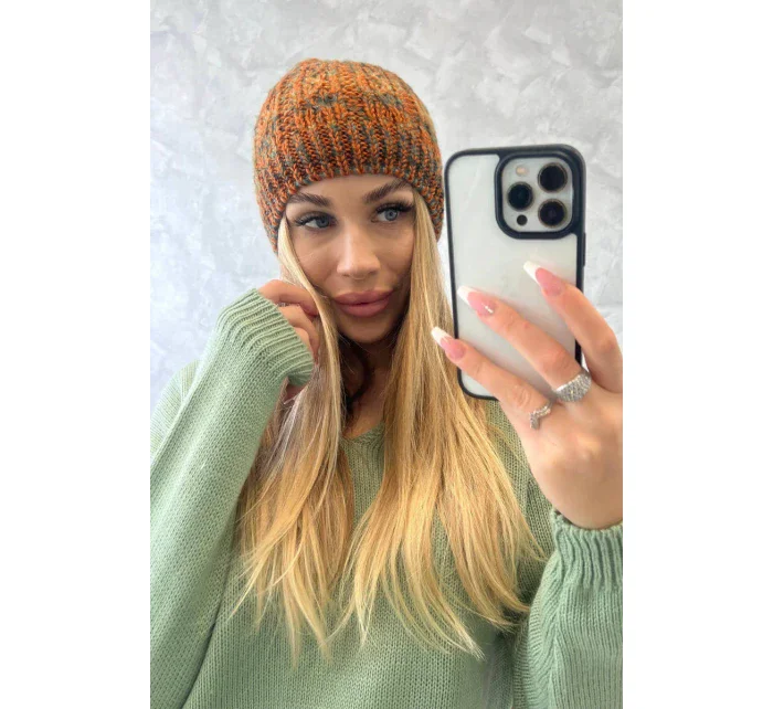 Fleecová čepice Melisa K241 red+olive Fleecová čepice Melisa K241 red+olive