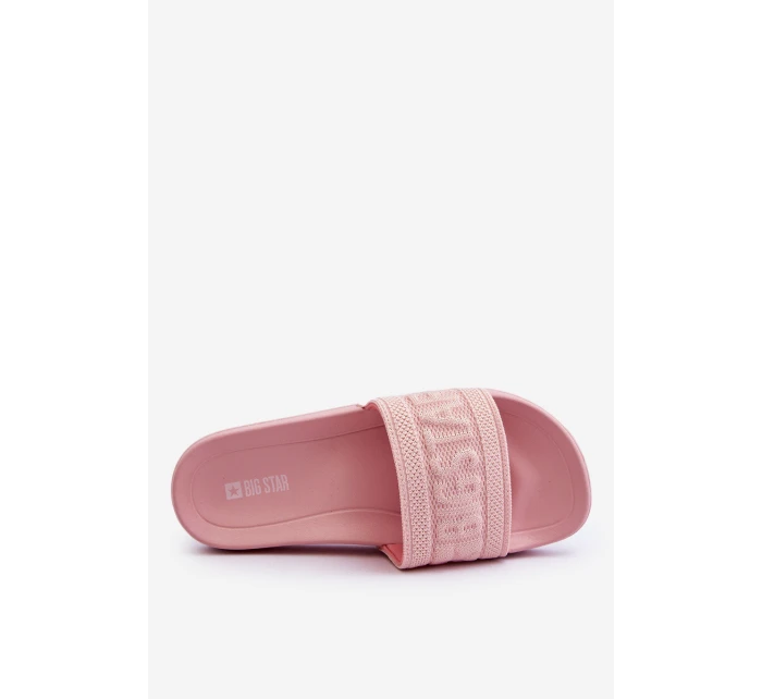 Dámské módní pantofle Big Star LL274A157 Světle růžové