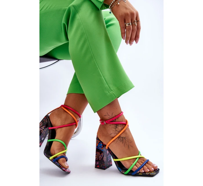 Módní sandály na vysokém podpatku Vícebarevné model 21613427 - Boto Módní sandály na vysokém podpatku Vícebarevné model 21613427 - Boto