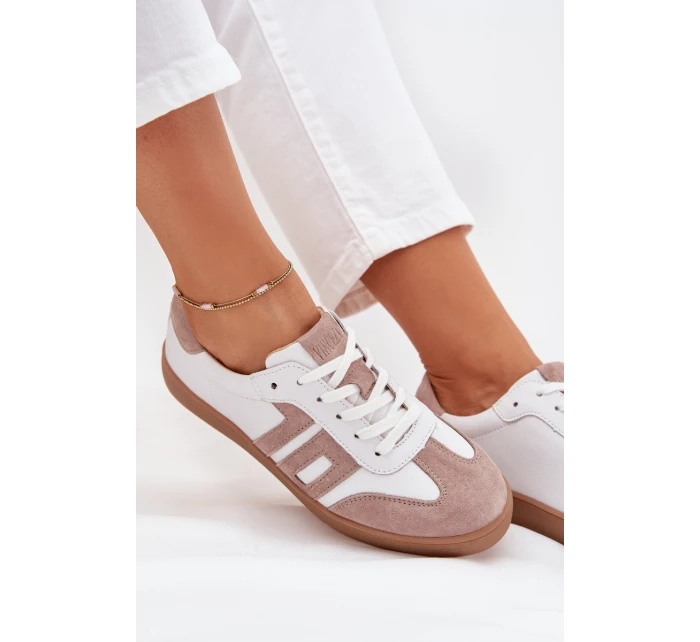 Dámské Kožené Tenisky Vinceza 79557 Bílá-Bežová Dámské Kožené Tenisky Vinceza 79557 Bílá-Bežová