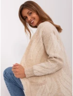 Sweter AT SW model 18990859 jasny beżowy - FPrice Sweter AT SW model 18990859 jasny beżowy - FPrice