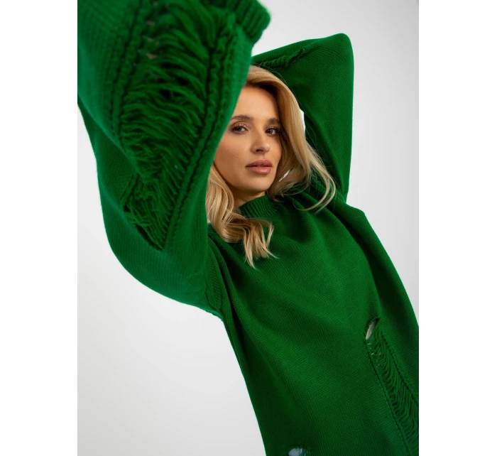 Sweter BA SW model 18694206 ciemny zielony - FPrice