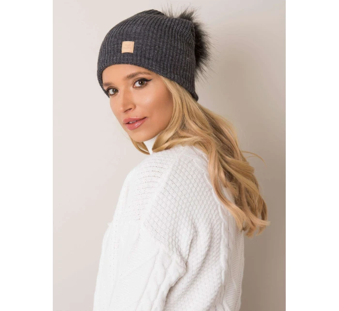 Dámská čepice.70 tmavě šedá Dámská čepice.70 tmavě šedá