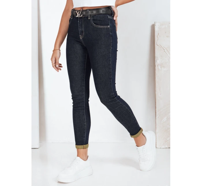 Dámské džínové úzké kalhoty námořnická modř Dstreet model 21992723 - FashionStreet