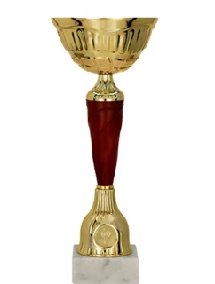 Zlato-vínový kovový pohár