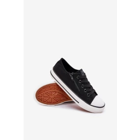 Dětské Nízké Tenisky Na Šňůrky Černé Margo Dětské Nízké Tenisky Na Šňůrky Černé Margo