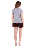 Dámské pyžamo 01/239 šedé s medvědem - Karol