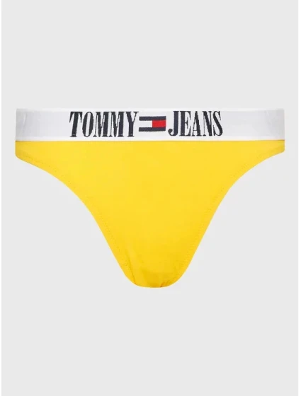 Dámské kalhotky Tommy Jeans UW0UW04208-ZGQ žluté - Tommy Hilfiger