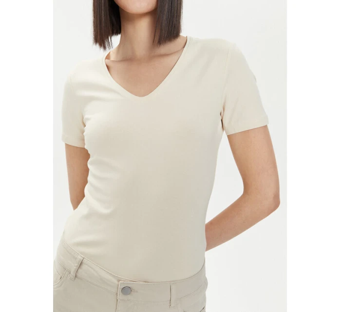 Dámské Slim fit tričko 4FWSS25TTSHF1990 11S Ecru - 4F