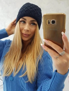 Fleecová čepice K204 tmavě modrá - Oliwier