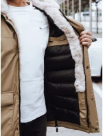 Pánská zimní bunda tmavě béžová Dstreet model 21971706 - FashionStreet