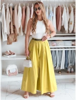 FLOWES pruhovaná sukně-kalhoty v hořčicové barvě Dstreet UY2589